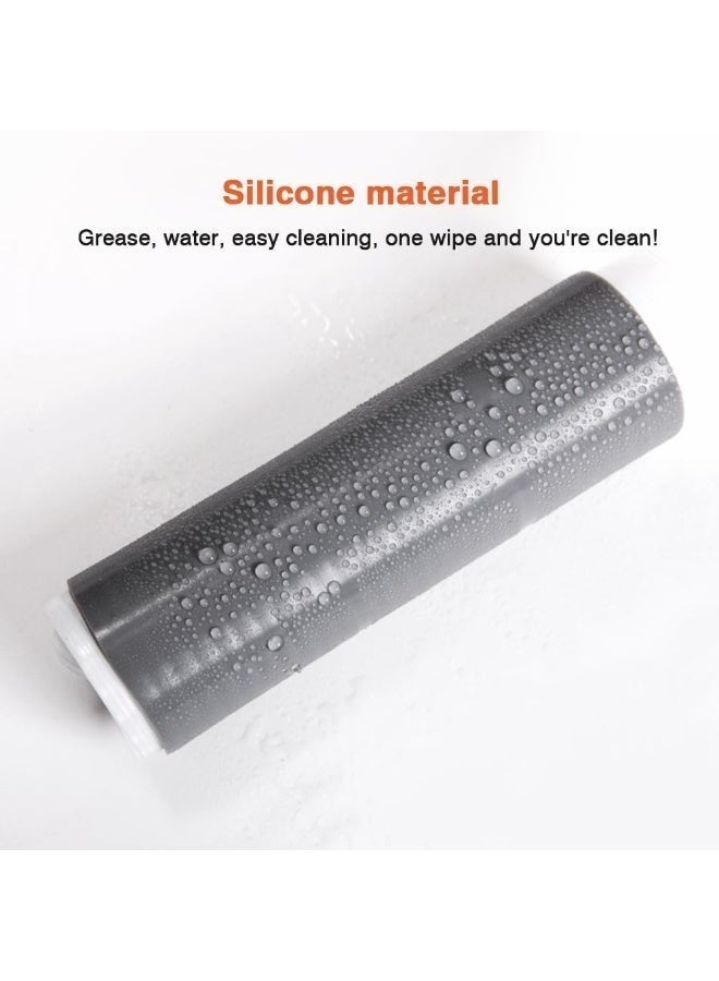 Heat-Resistant Silicone Pan Handle Cover, Non-Slip Grip, Universal Fit, Flexible & Soft – Grey - Image 3
